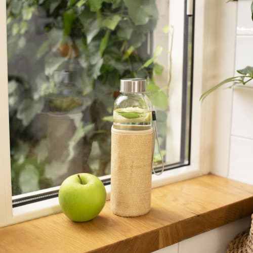 500ml Glass Bottle with Jute Sleeve