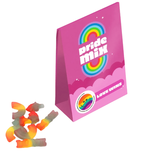 Promotional Pride Themed Jelly Sweets printed with your company logo from Total Merchandise