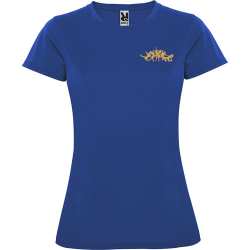 Branded ROLY Montecarlo Short Sleeve Women's Sports T-Shirt in Royal Blue from Total Merchandise