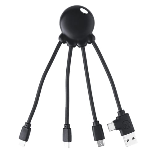 Xoopar Ocean Bound Recycled Plastic Octopus Cable in Black