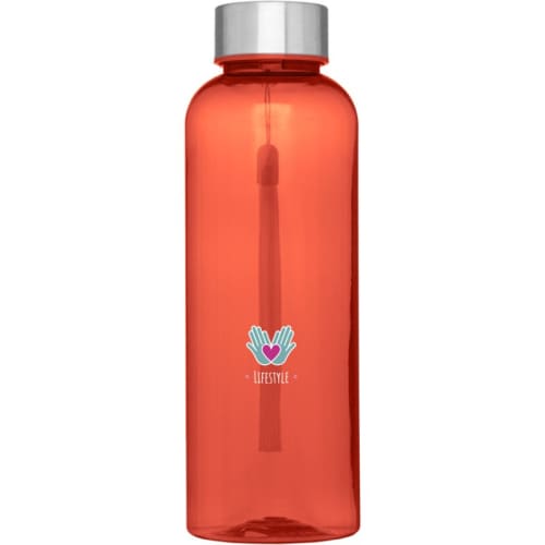 Customisable 500ml RPET Bodhi Water Bottle in Transparent Red from Total Merchandise