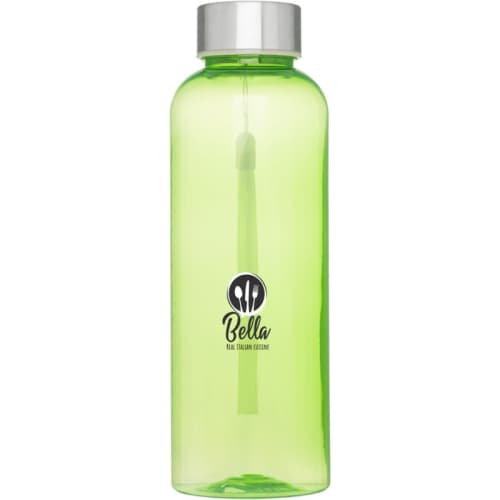 Logo Printed 500ml RPET Bodhi Water Bottle in Transparent Lime from Total Merchandise