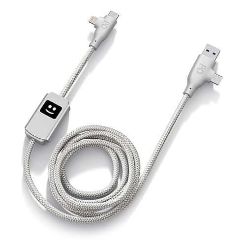 Xoopar Allure 100W Fast Charge Recycled Cable in Silver