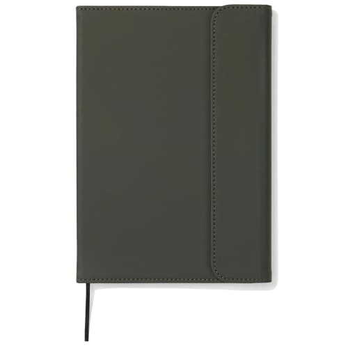 Logo Branded Baltimore Magnetic Closure Notebook in Green printed with your company logo