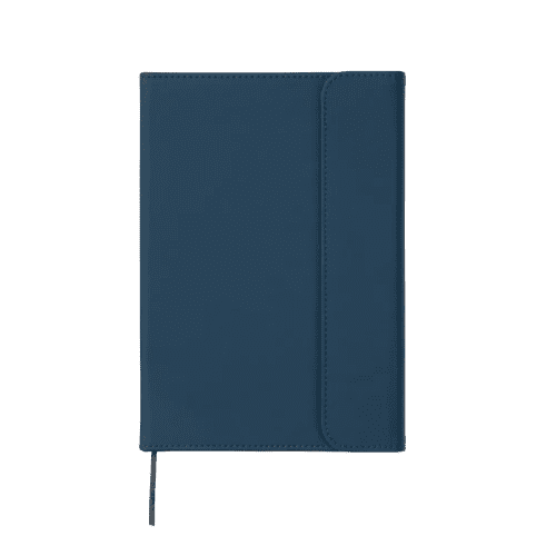 Custom Printed Baltimore Magnetic Closure Notebook in Navy printed with your company logo