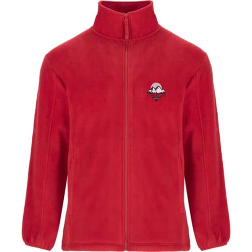 Custom Branded ROLY Artic Men's Full Zip Fleece Jacket in Red from Total Merchandise