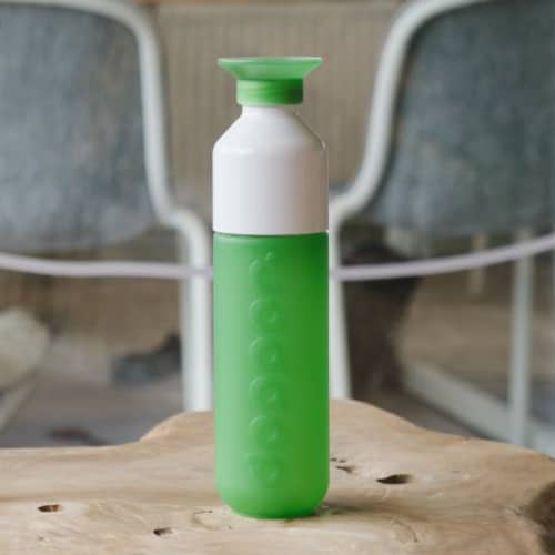 Lifestyle image of the 450ml Original Dopper Bottle with a design from Total Merchandise