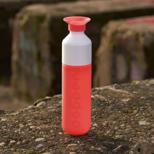 Lifestyle image of the 450ml Original Dopper Bottle with a design from Total Merchandise