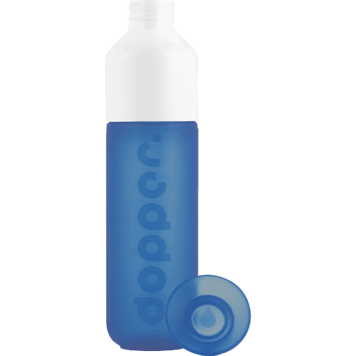 Showing how our Original Dopper Bottles can have the lid separated from total Merchandise