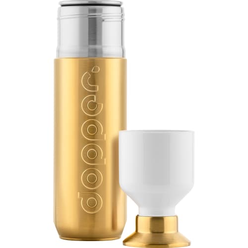 An image of the lid off of the 490ml Stainless Steel Dopper Bottle from Total Merchandise