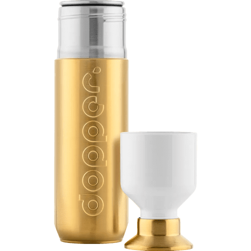 An image of the lid off of the 490ml Stainless Steel Dopper Bottle from Total Merchandise