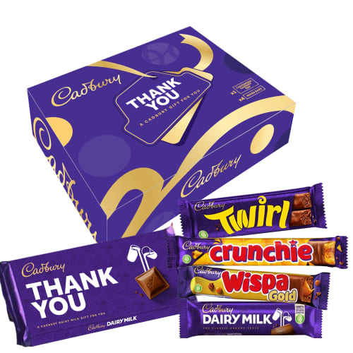 Custom Printed Cadbury's Chocolate Gift Box (Small) with Personalised Text from Total Merchandise