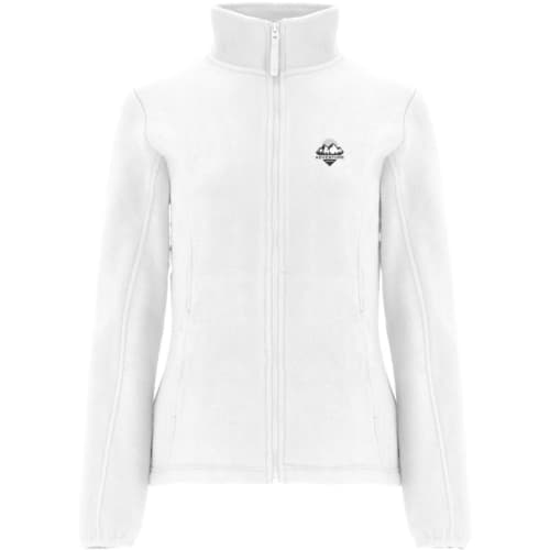 Promotinal ROLY Artic Women's Full Zip Fleece Jacket in White from Total Merchandise