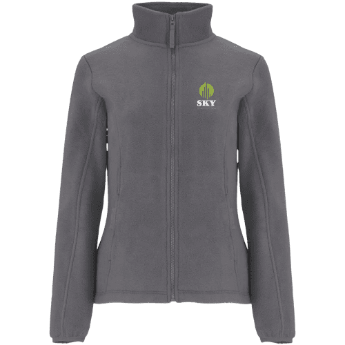 Logo Branded ROLY Artic Women's Full Zip Fleece Jacket in Lead from Total Merchandise