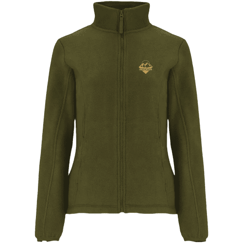 Branded ROLY Artic Women's Full Zip Fleece Jacket in Pine Green from Total Merchandise