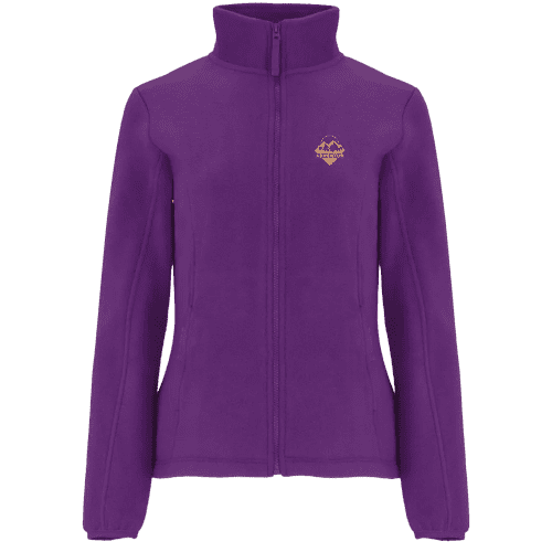 Logo Printed ROLY Artic Women's Full Zip Fleece Jacket in Purple from Total Merchandise