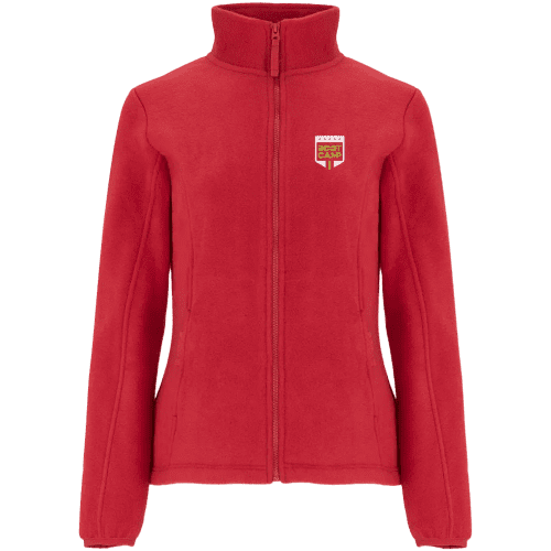 Personalisable ROLY Artic Women's Full Zip Fleece Jacket in Red from Total Merchandise