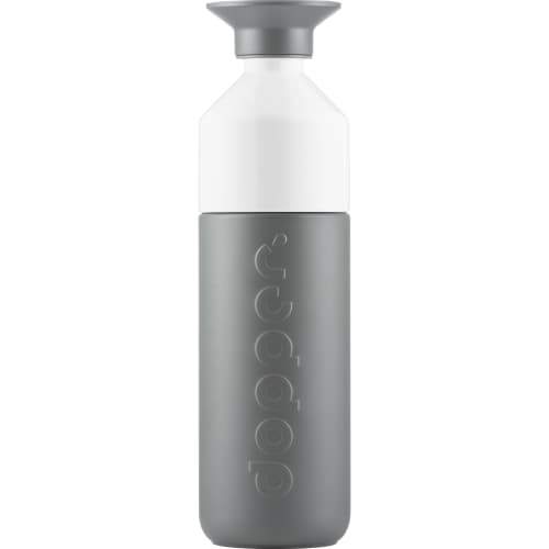 Branded 580ml Coloured Stainless Steel Insulated Bottle in Glacier Grey from Total Merchandise