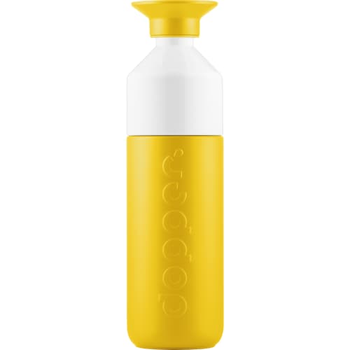 Promotional 580ml Coloured Stainless Steel Insulated Bottle in Lemon Crush from Total Merchandise