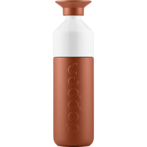 Printed 580ml Coloured Stainless Steel Insulated Bottle in Terracotta Tide from Total Merchandise