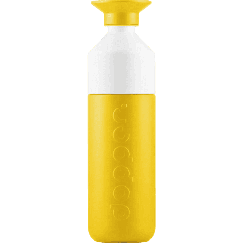 Promotional 580ml Coloured Stainless Steel Insulated Bottle in Lemon Crush from Total Merchandise