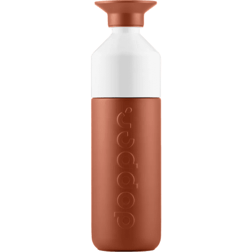 Printed 580ml Coloured Stainless Steel Insulated Bottle in Terracotta Tide from Total Merchandise
