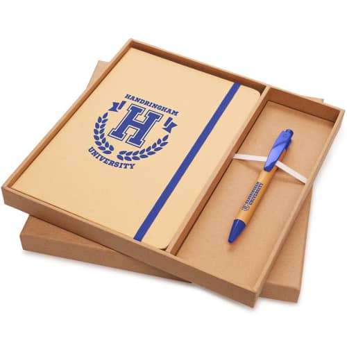 Logo Branded Nature Notebook and Pen Box Set with a design from Total Merchandise