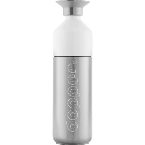 Promotional Dopper 800ml Stainless Steel Bottle in Silver/White from Total Merchandise