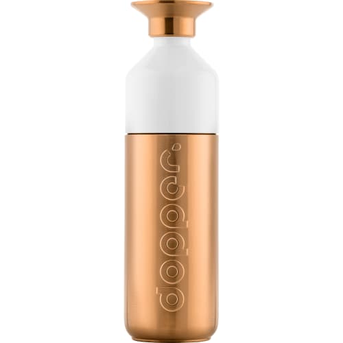 Logo Printed Dopper 800ml Stainless Steel Bottle in Bronze from Total Merchandise