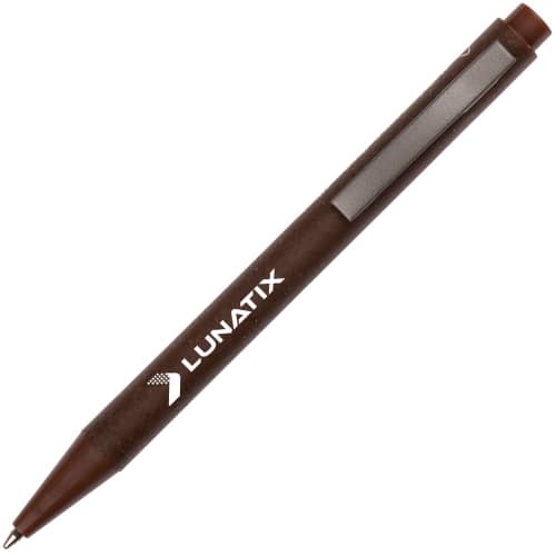 Custom Branded Espresso Ballpen with a design from Total Merchandise - Brown