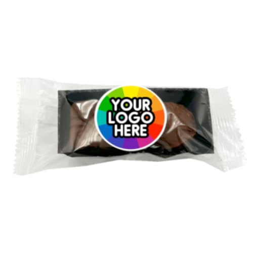 Customisable Pack of 2 Chocolate Truffles printed with your logo from Total Merchandise