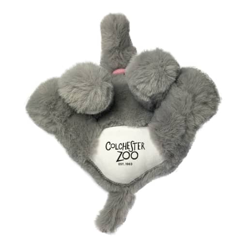 Branded 5" Elephant Soft Toy Printed to the Base with a Company Logo by Total Merchandise