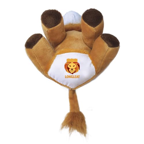 Branded 5" Lion Soft Toy Printed to the Base with a Company Logo by Total Merchandise