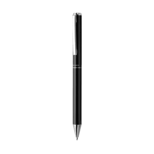 Promotional printed Swiss Peak Cedar RCS Recycled Aluminum Pen in Black from Total Merchandise