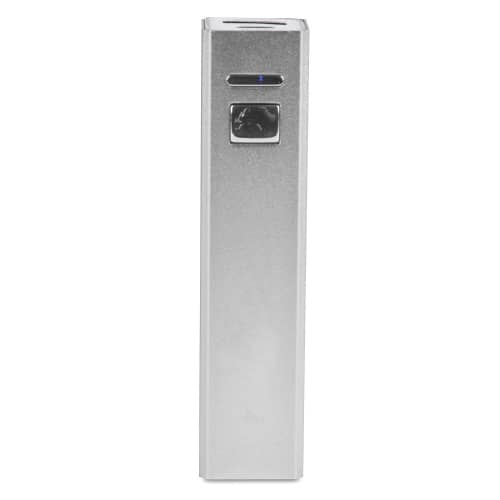 Promotional USB-C 2200mAh Power Bank in Silver branded with your logo from Total Merchandise