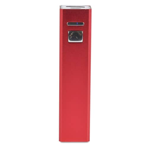 Promotional USB-C 2200mAh Power Bank in Red branded with your logo from Total Merchandise