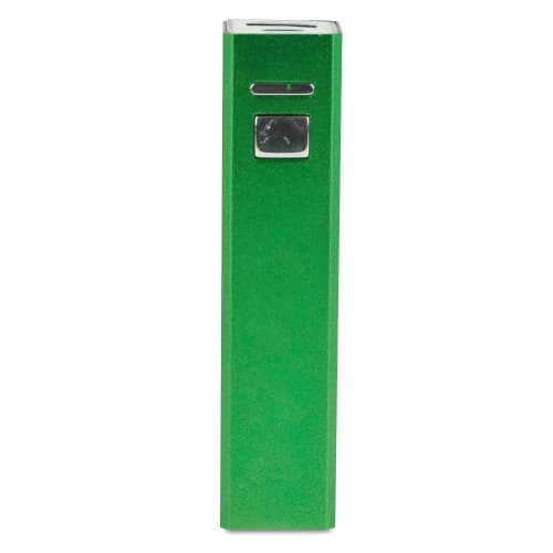 Personalisable USB-C 2200mAh Power Bank in Green branded with your logo from Total Merchandise