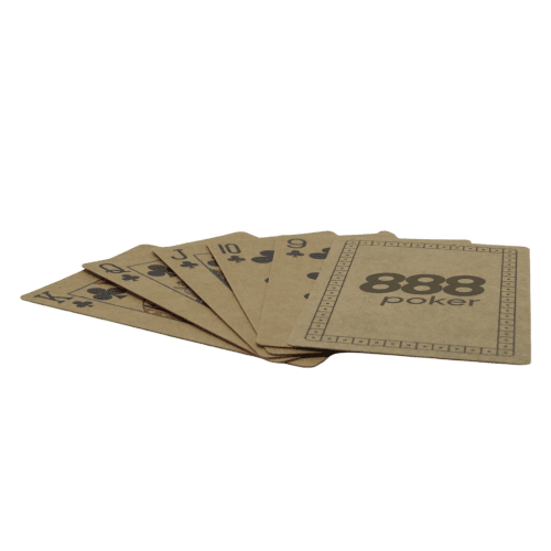 Kraft Playing Cards branded with your logo in a full-colour all over design from Total Merchandise