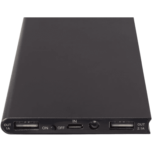 An image to show the ports available in the Stellar 8000mAh Solar Powerbank