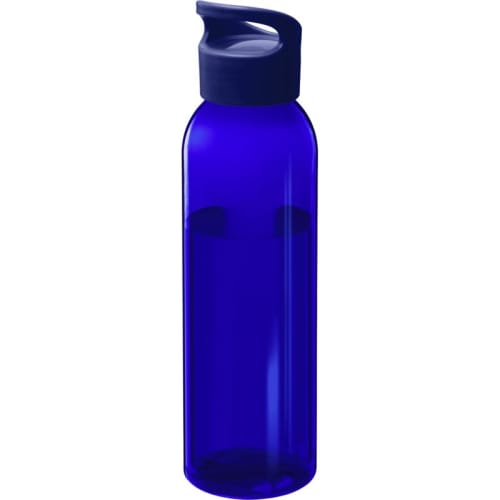 Promotional Sky 650ml Recycled Plastic Water Bottle in Blue from Total Merchandise