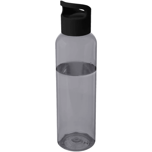 Personalisable Sky 650ml Recycled Plastic Water Bottle in Black from Total Merchandise