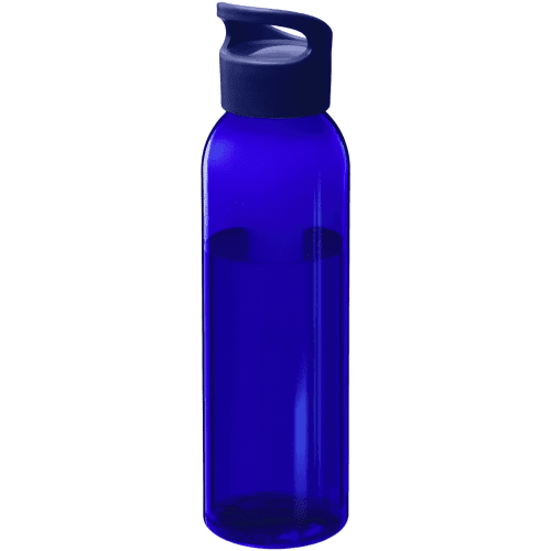 Promotional Sky 650ml Recycled Plastic Water Bottle in Blue from Total Merchandise