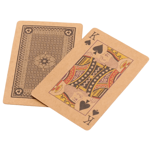 Custom Branded Kraft Paper Playing Cards printed with your logo from Total Merchandise