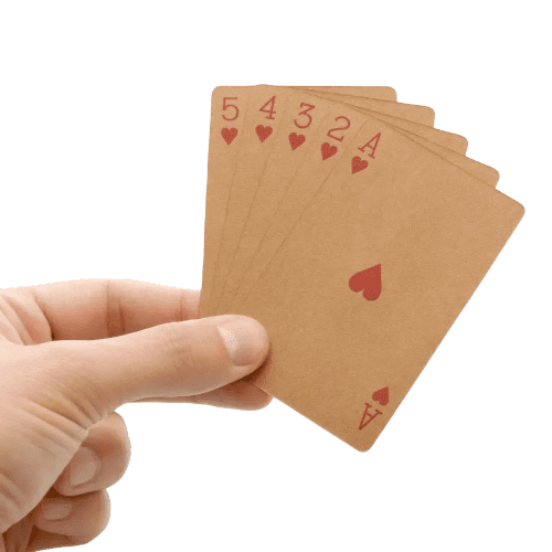 Promotional Kraft Paper Playing Cards printed with your logo from Total Merchandise