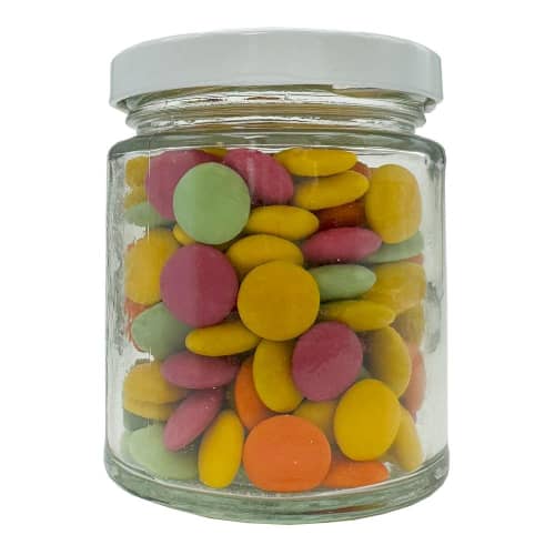 Logo Printed Mini Jar of Chocolate Beanies branded with your logo from Total Merchandise