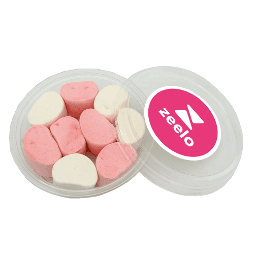 Custom Branded Mini Tub of Marshmallows printed with your logo from Total Merchandise