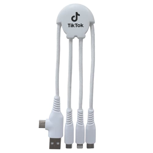 Promotional Ecobot multi cable with a 1 colour printed logo from Total Merchandise
