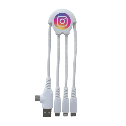 Promotional Ecobot multi cable with a full colour printed logo from Total Merchandise