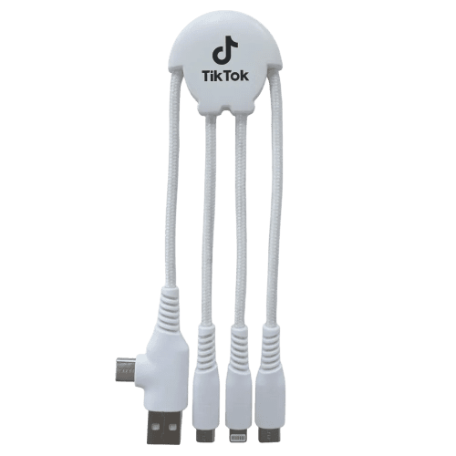 Promotional Ecobot multi cable with a 1 colour printed logo from Total Merchandise