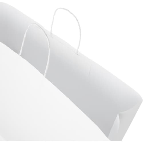 thumbnail image 2 of ProLine White Kraft Paper Shopping Bags With Handles - 250 Pack - 10x5x13 2 of 6